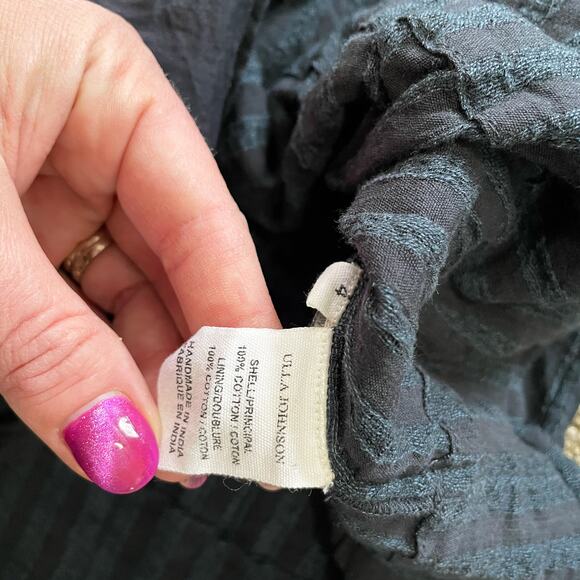 Ulla Johnson Helena Tunic Dress Navy Size 4 With Slip Under - Picture 4 of 4